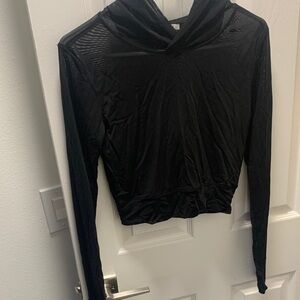 Forever 21 Black Sheer Women's Hoodie